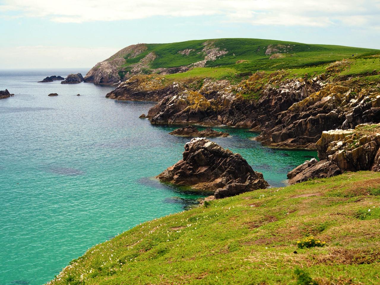 Landscape photography of part of Greater Saltee, Ireland