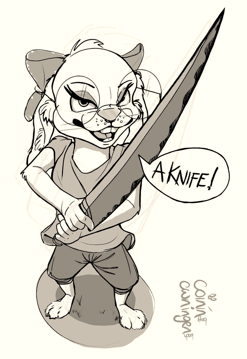 Rabbit pencil sketch