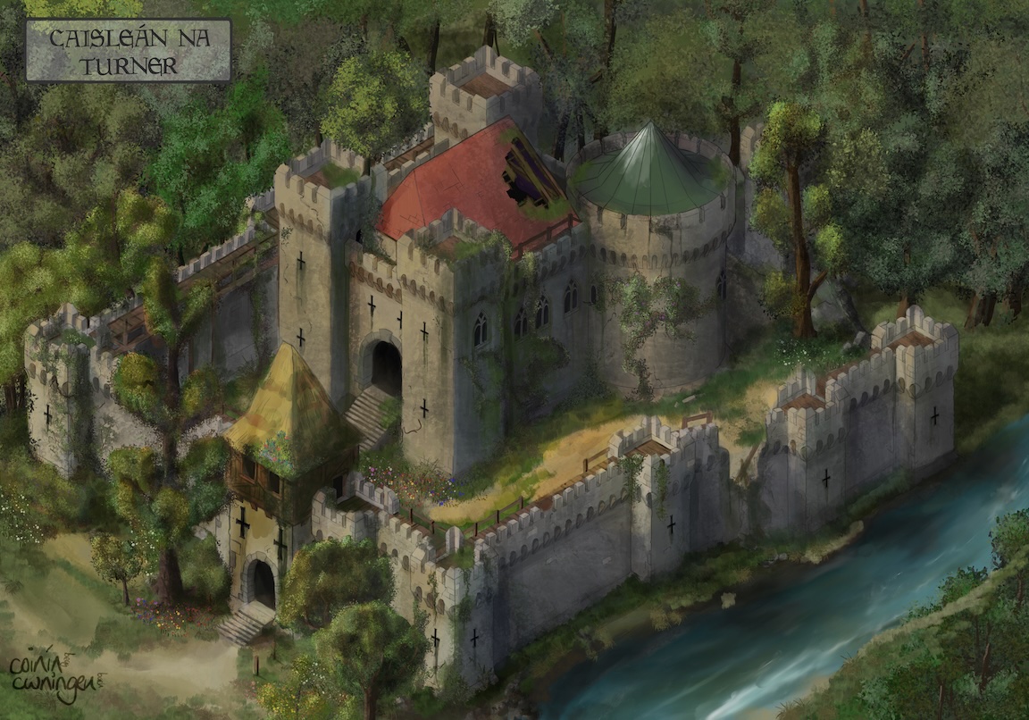 Isometric D&D castle