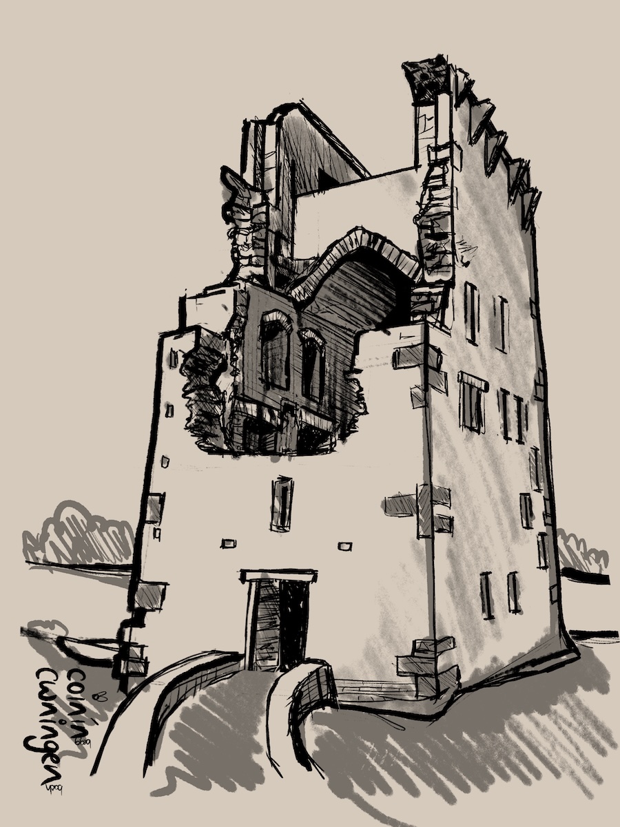 Castle ruin study