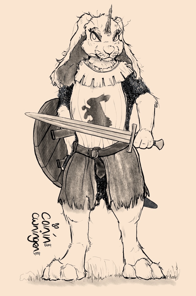 D&D rabbit character