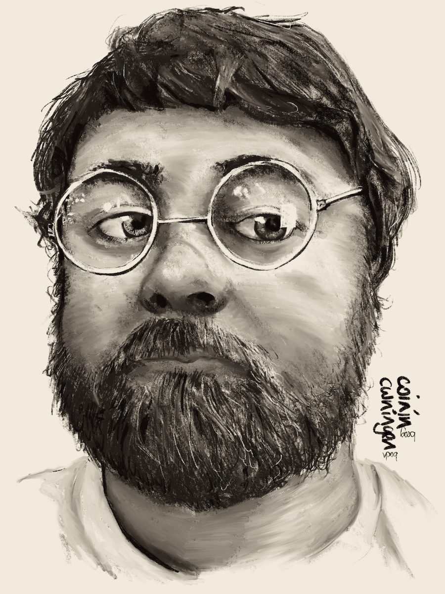 Pencil portrait human